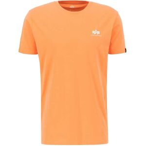 Alpha Industries Basic T Small Logo Short Sleeve T-shirt Tangerine M Men Alpha Industries Basic T Small Logo Short Sleeve T-shirt Tangerine M Men