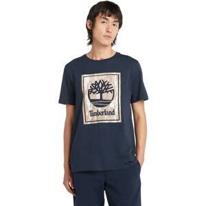 Timberland Stack Logo Camo Short Sleeve T-shirt Dark Sapphire M Men Timberland Stack Logo Camo Short Sleeve T-shirt Dark Sapphire M Men