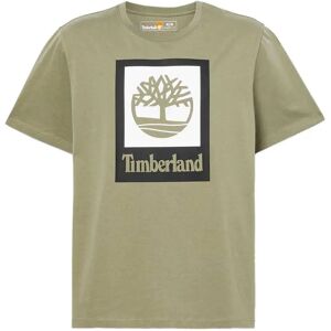 Timberland Stack Logo Colored Short Sleeve T-shirt Cassel Earth L Men Timberland Stack Logo Colored Short Sleeve T-shirt Cassel Earth L Men