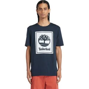 Timberland Stack Logo Short Sleeve T-shirt Dark Sapphire M Men Timberland Stack Logo Short Sleeve T-shirt Dark Sapphire M Men