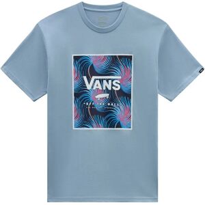 Vans Classic Print Box Short Sleeve T-shirt Dusty Blue / White S Men Vans Classic Print Box Short Sleeve T-shirt Dusty Blue / White S Men