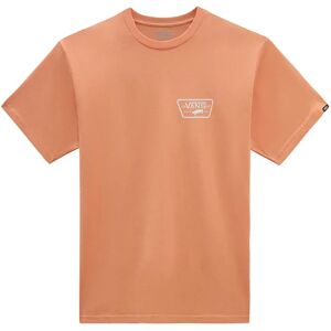Vans Full Patch Back Short Sleeve T-shirt Copper Tan / White S Men Vans Full Patch Back Short Sleeve T-shirt Copper Tan / White S Men