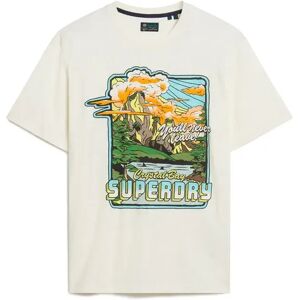 Superdry Neon Travel Graphic Loose Short Sleeve T-shirt Off White Slub 3XL Men Superdry Neon Travel Graphic Loose Short Sleeve T-shirt Off White Slub 3XL Men
