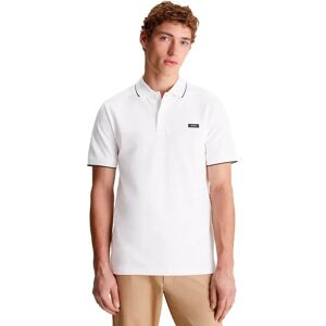 Calvin Klein Stretch Pique Tipping Short Sleeve Polo Bright White S Men Calvin Klein Stretch Pique Tipping Short Sleeve Polo Bright White S Men