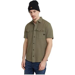 G-star Marine Short Sleeve Shirt Shamrock Gold S Men G-star Marine Short Sleeve Shirt Shamrock Gold S Men