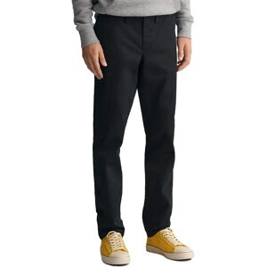 Gant Slim Fit Twill Chino Pants Black 34 Men Gant Slim Fit Twill Chino Pants Black 34 Men