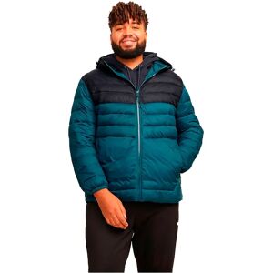 Jack & Jones Sprint Hood Plus Size Puffer Jacket Magical Forest / Detail Black Blocking 4XL Men Jack & Jones Sprint Hood Plus Size Puffer Jacket Magical Forest / Detail Black Blocking 4XL Men