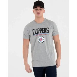 New Era Nba Regular La Clippers Short Sleeve T-shirt Grey Med 2XL Men New Era Nba Regular La Clippers Short Sleeve T-shirt Grey Med 2XL Men