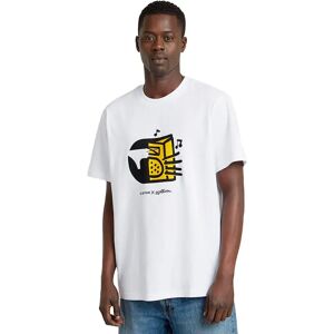 G-star Boombox Cartoon Loose Short Sleeve T-shirt White XL Men G-star Boombox Cartoon Loose Short Sleeve T-shirt White XL Men