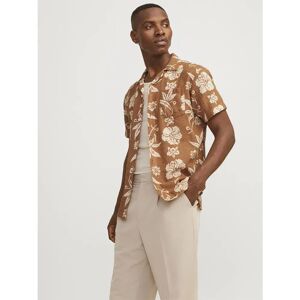 Jack & Jones Flores Short Sleeve Shirt Sunburn / Aop Comfort Fit M Men Jack & Jones Flores Short Sleeve Shirt Sunburn / Aop Comfort Fit M Men