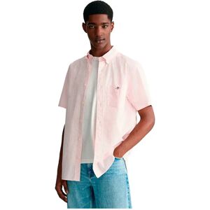 Gant Poplin Gingham Short Sleeve Shirt Light Pink 3XL Men Gant Poplin Gingham Short Sleeve Shirt Light Pink 3XL Men