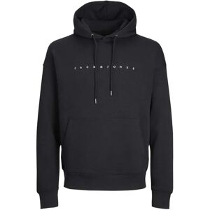 Jack & Jones Star Plus Size Hoodie Black 7XL Men Jack & Jones Star Plus Size Hoodie Black 7XL Men