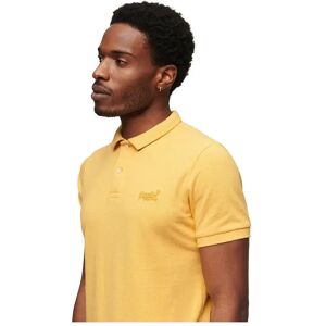 Superdry Classic Pique Short Sleeve Polo Canary Yellow Marl 2XL Men Superdry Classic Pique Short Sleeve Polo Canary Yellow Marl 2XL Men