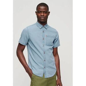 Superdry Vintage Loom Short Sleeve Shirt Worn Wash 2XL Men Superdry Vintage Loom Short Sleeve Shirt Worn Wash 2XL Men