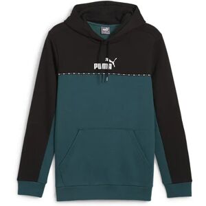 Puma Ess Block X Tape Hoodie Cold Green S Men Puma Ess Block X Tape Hoodie Cold Green S Men