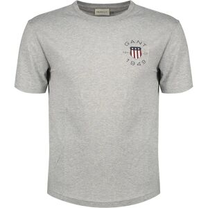 Gant 2003269 Short Sleeve T-shirt Grey Melange 2XL Men Gant 2003269 Short Sleeve T-shirt Grey Melange 2XL Men