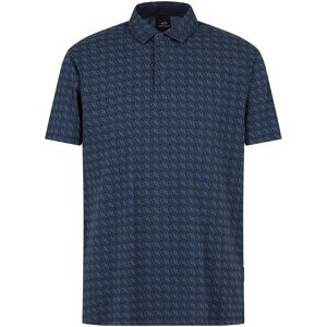 Armani Exchange 6dzffd-zjh4z Short Sleeve Polo Navy Geom.L. Small M Men Armani Exchange 6dzffd-zjh4z Short Sleeve Polo Navy Geom.L. Small M Men