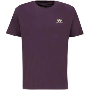 Alpha Industries Backprint Short Sleeve T-shirt Plum 2XL Men Alpha Industries Backprint Short Sleeve T-shirt Plum 2XL Men