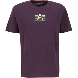 Alpha Industries Basic Ml Short Sleeve T-shirt Plum M Men Alpha Industries Basic Ml Short Sleeve T-shirt Plum M Men