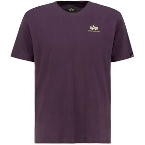 Alpha Industries Basic Small Logo Short Sleeve T-shirt Plum L Men Alpha Industries Basic Small Logo Short Sleeve T-shirt Plum L Men