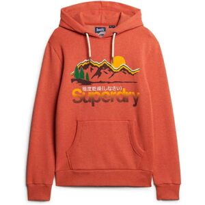 Superdry Cl Great Outdoors Graphic Hoodie Rust Orange Marl L Men Superdry Cl Great Outdoors Graphic Hoodie Rust Orange Marl L Men
