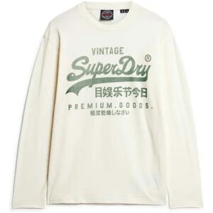 Superdry Classic Vl Graphic Long Sleeve T-shirt Ecru 2XL Men Superdry Classic Vl Graphic Long Sleeve T-shirt Ecru 2XL Men