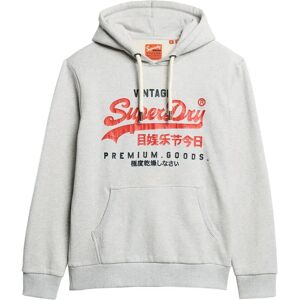 Superdry Duo Vintage Logo Hoodie Glacier Grey Marl M Men Superdry Duo Vintage Logo Hoodie Glacier Grey Marl M Men