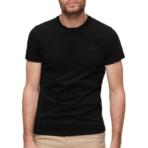 Superdry Essential Logo Embroidered Short Sleeve T-shirt Black / Black 2XL Men Superdry Essential Logo Embroidered Short Sleeve T-shirt Black / Black 2XL Men