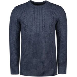 Superdry Jacob Cable Sweater Denim Blue 2XL Men Superdry Jacob Cable Sweater Denim Blue 2XL Men