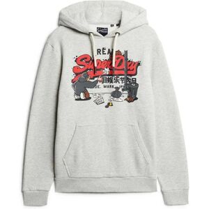 Superdry New York Vl Graphic Hoodie Glacier Grey Marl L Men Superdry New York Vl Graphic Hoodie Glacier Grey Marl L Men