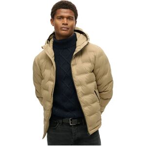 Superdry Quilted Coat Jacket Canyon Sand Brown 3XL Men Superdry Quilted Coat Jacket Canyon Sand Brown 3XL Men