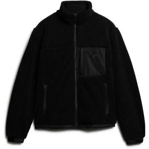 Superdry Relaxed Fleece Trekker Jacket Black 2XL Men Superdry Relaxed Fleece Trekker Jacket Black 2XL Men
