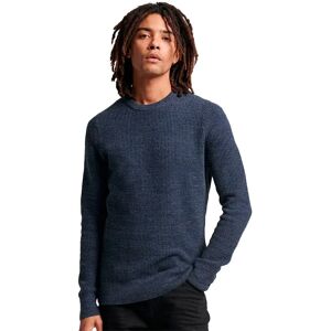 Superdry Textured Sweater Eclipse Navy Heather XL Men Superdry Textured Sweater Eclipse Navy Heather XL Men