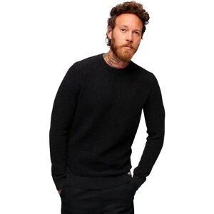Superdry Textured Sweater Raven Black Heather 2XL Men Superdry Textured Sweater Raven Black Heather 2XL Men