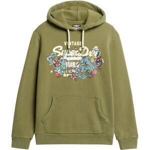 Superdry Tokyo Vl Graphic Hoodie Soft Moss Green L Men Superdry Tokyo Vl Graphic Hoodie Soft Moss Green L Men
