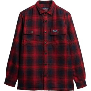 Superdry Wool Miller Overshirt Over Ombre Red XL Men Superdry Wool Miller Overshirt Over Ombre Red XL Men
