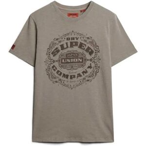 Superdry Workwear Script Graphic Short Sleeve T-shirt Moon Rock Beige Slub L Men Superdry Workwear Script Graphic Short Sleeve T-shirt Moon Rock Beige Slub L Men