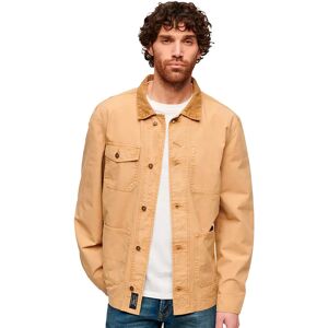 Superdry Merchant Cotton Work Overshirt Shaker Beige M Men Superdry Merchant Cotton Work Overshirt Shaker Beige M Men