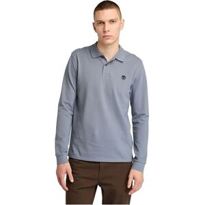 Timberland Millers River Pique Long Sleeve Polo Folkstone Gray S Men Timberland Millers River Pique Long Sleeve Polo Folkstone Gray S Men