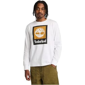 Timberland Stack Logo Colored Long Sleeve T-shirt White L Men Timberland Stack Logo Colored Long Sleeve T-shirt White L Men