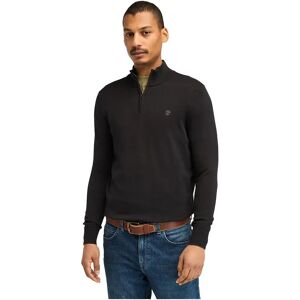 Timberland Williams River Cotton Yd Half Zip Sweater Black / Pavement 2XL Men Timberland Williams River Cotton Yd Half Zip Sweater Black / Pavement 2XL Men