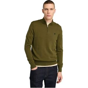 Timberland Williams River Cotton Yd Half Zip Sweater Dark Olive M Men Timberland Williams River Cotton Yd Half Zip Sweater Dark Olive M Men