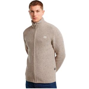 G-star Double Collar Full Zip Sweater Whitebait Melange L Men G-star Double Collar Full Zip Sweater Whitebait Melange L Men