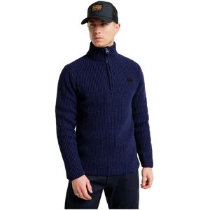 G-star Double Collar Skipper Sweater Imperial Blue 2XL Men G-star Double Collar Skipper Sweater Imperial Blue 2XL Men
