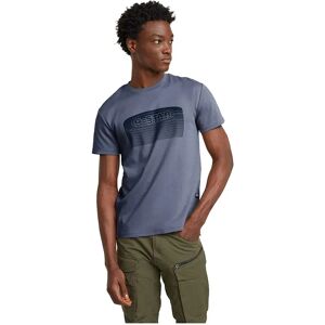 G-star Stacked Old Skool Logo R T Short Sleeve T-shirt Elephant Skin M Men G-star Stacked Old Skool Logo R T Short Sleeve T-shirt Elephant Skin M Men