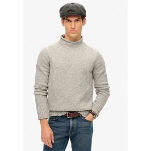 Superdry 90s High Neck Sweater Rune Grey Marl 2XL Men Superdry 90s High Neck Sweater Rune Grey Marl 2XL Men