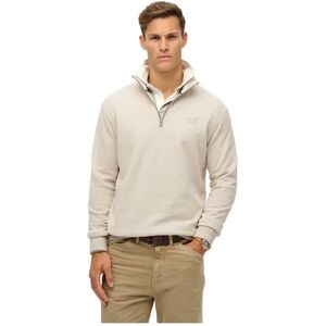 Superdry Essential Logo Henley Sweatshirt Light Stone Beige 2XL Men Superdry Essential Logo Henley Sweatshirt Light Stone Beige 2XL Men
