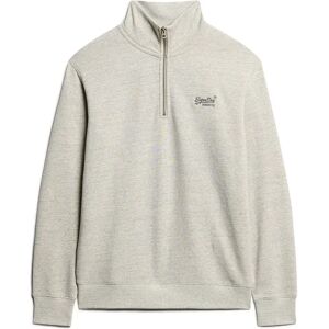 Superdry Essential Logo Henley Sweatshirt Varsity Grey Grindle 2XL Men Superdry Essential Logo Henley Sweatshirt Varsity Grey Grindle 2XL Men