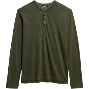 Superdry Slub Grandad Long Sleeve T-shirt Surplus Goods Olive Green 2XL Men Superdry Slub Grandad Long Sleeve T-shirt Surplus Goods Olive Green 2XL Men