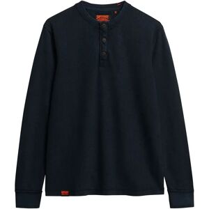 Superdry Vintage Textured Grandad Long Sleeve T-shirt Eclipse Navy 2XL Men Superdry Vintage Textured Grandad Long Sleeve T-shirt Eclipse Navy 2XL Men